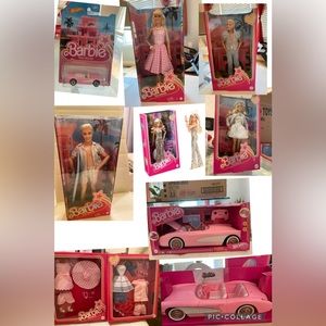 Barbie the movie collection 3 Barbie’s, 2 Ken, 3 cars and one outfit of 3 sets.